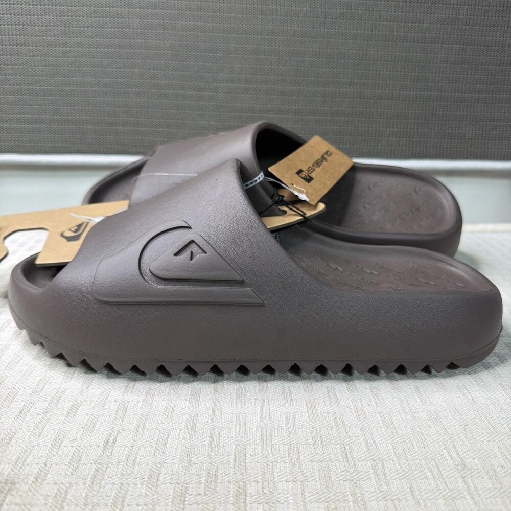 Quiksilver Mens Cloudbreak Comfort Slides Sandals - Size 10 Brown
